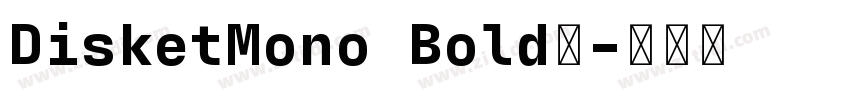 DisketMono Bold◆字体转换